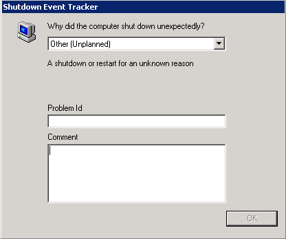 2003-Shutdown-Event-Tracker